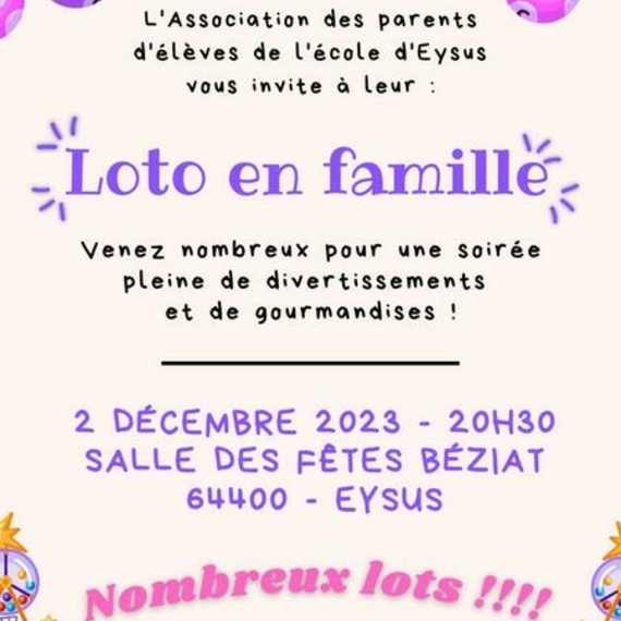 Loto de l'école d'Eysus - EYSUS
