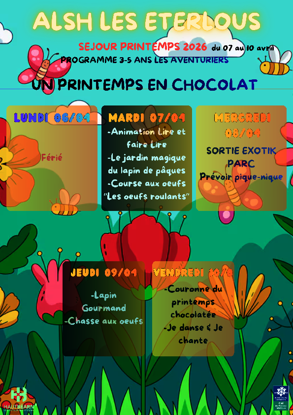 Programme Les Eterlous 3-5 ans