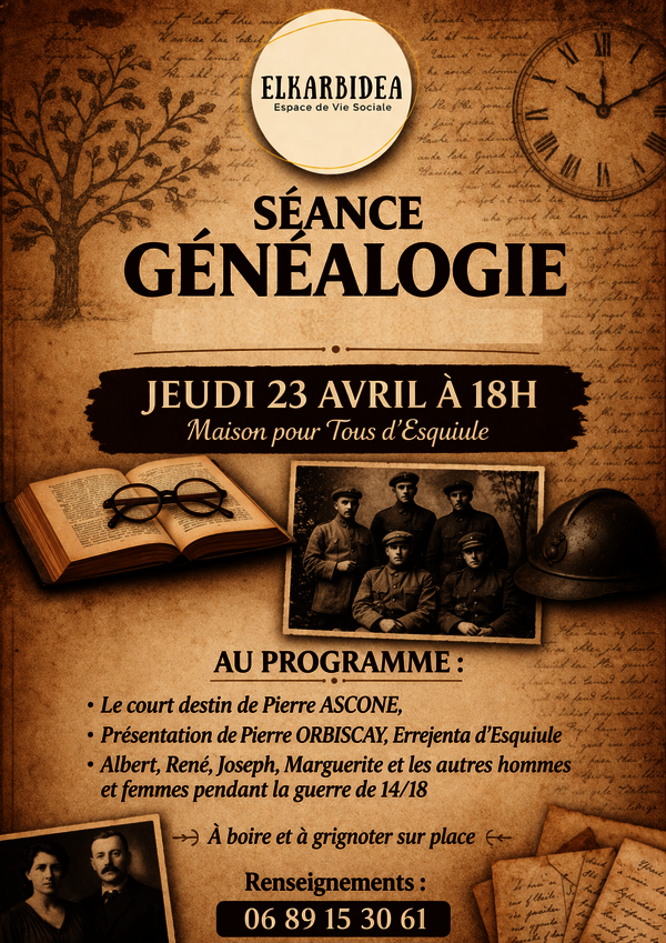 Séance généalogie - ESQUIULE