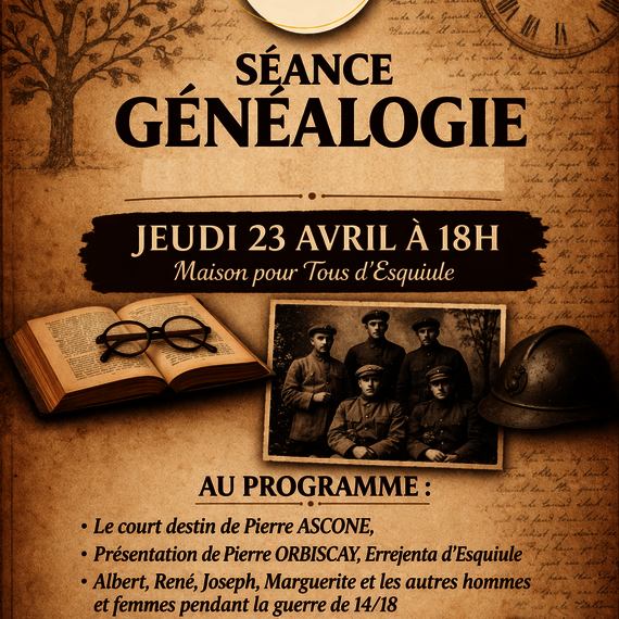 Séance généalogie - ESQUIULE