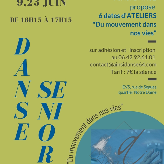 Atelier danse sénior "Du mouvement dans nos vies" - OLORON-SAINTE-MARIE