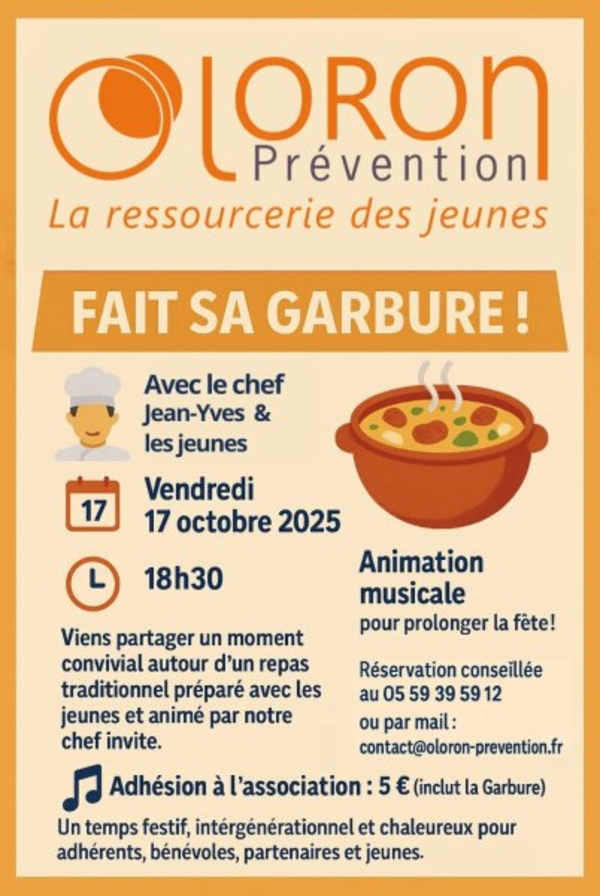 Oloron prévention fait sa garbure - OLORON-SAINTE-MARIE