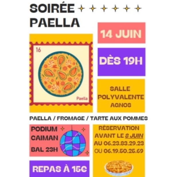 Soirée paella - AGNOS
