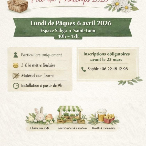 Vide grenier - Fête du Printemps - SAINT-GOIN