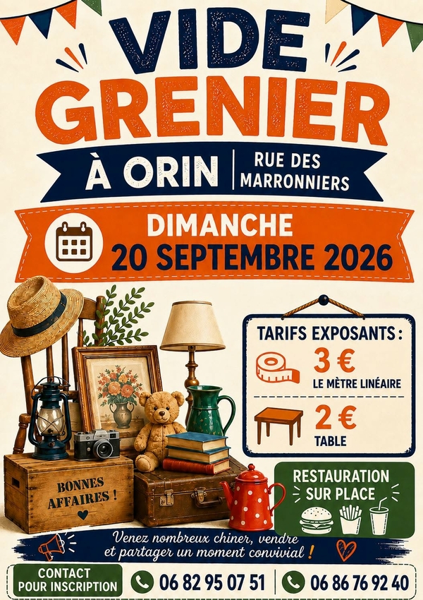 Vide grenier - ORIN