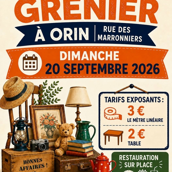 Vide grenier - ORIN