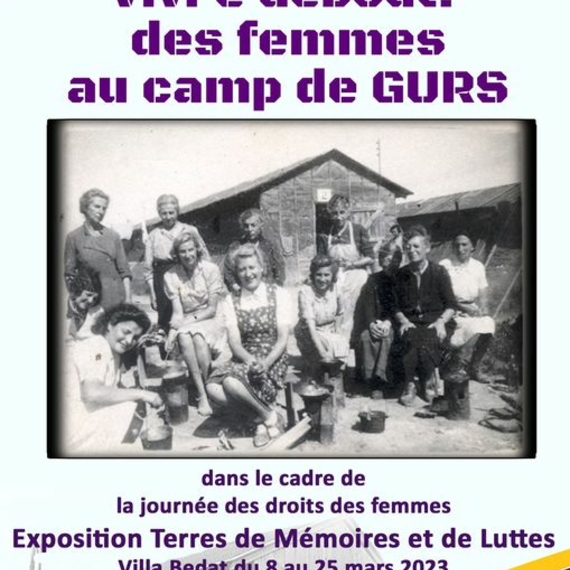 Exposition - Vivre debout, le combat des femmes au quotidien au camp de Gurs - OLORON-SAINTE-MARIE