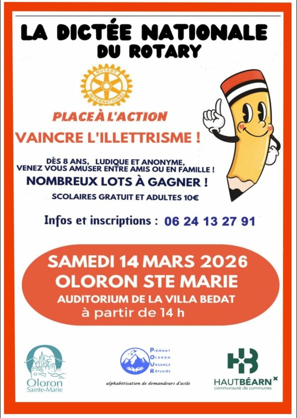 La dictée nationale du Rotary - OLORON-SAINTE-MARIE