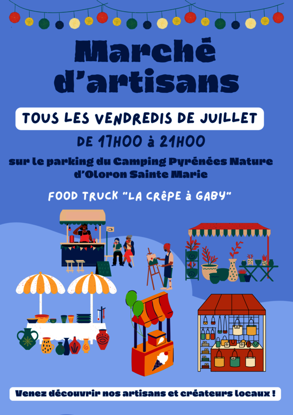 Marché d'artisans-créateurs et producteurs - OLORON-SAINTE-MARIE