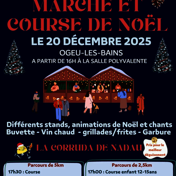 Marché et course de Noël - OGEU-LES-BAINS