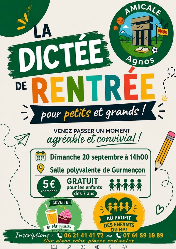 La dictée de la rentrée - GURMENCON