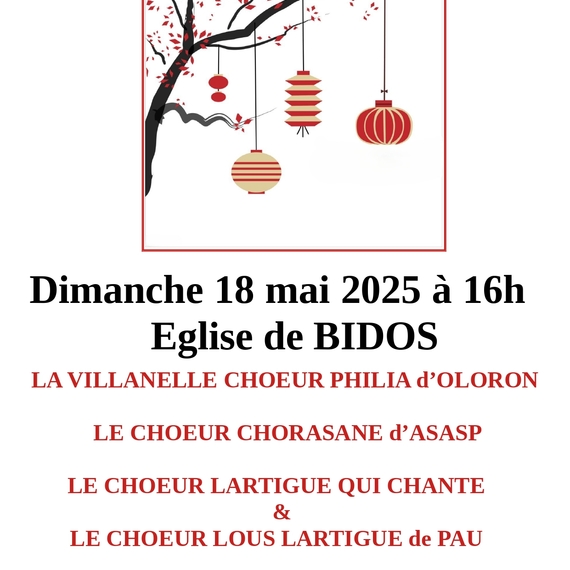 Concert la villanelle choeur Philia d'Oloron Sainte-Marie - BIDOS