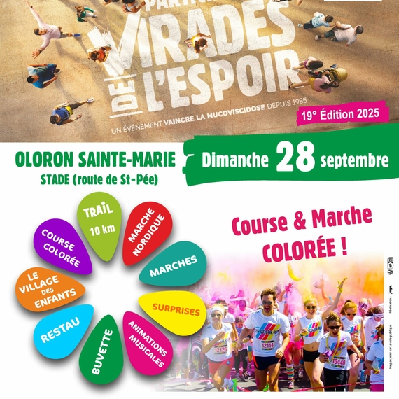Les virades de l'espoir - 19e édition - OLORON-SAINTE-MARIE