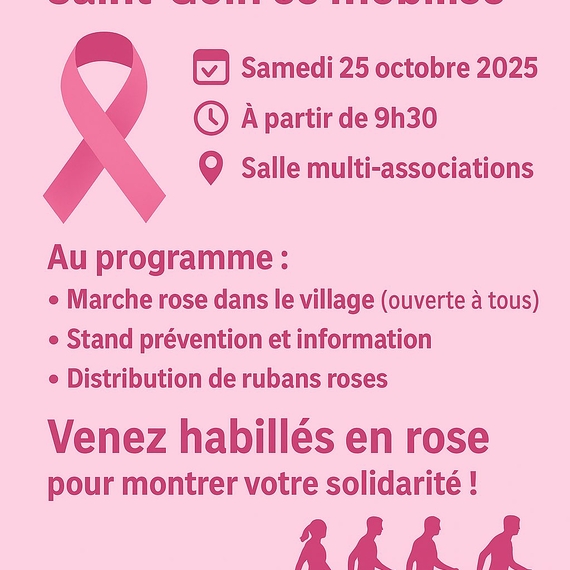 Marche pour Octobre rose - SAINT-GOIN