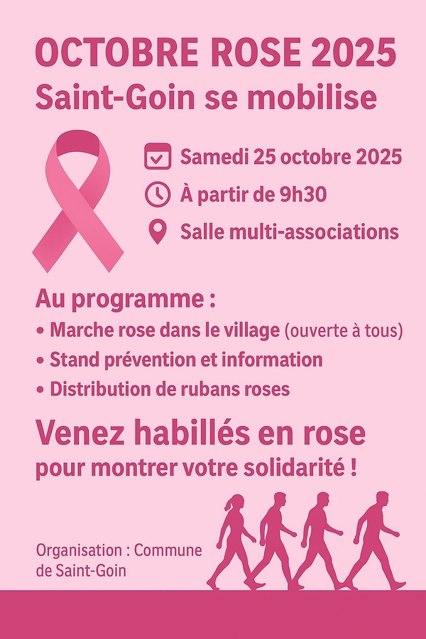 Marche pour Octobre rose - SAINT-GOIN