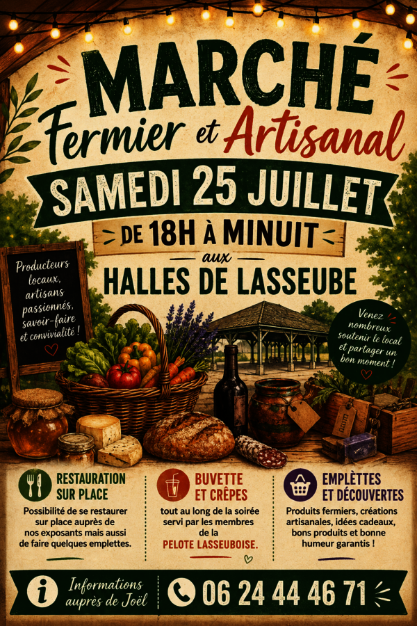 Marché nocturne de Lasseube : Fermier et Artisanal - LASSEUBE