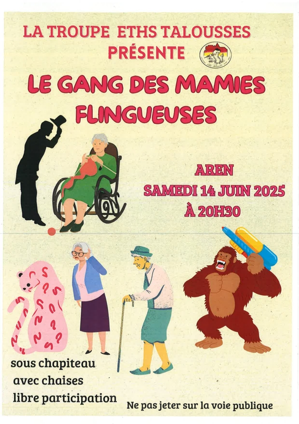 Théâtre "Le gang des mamies flingueuses" - AREN