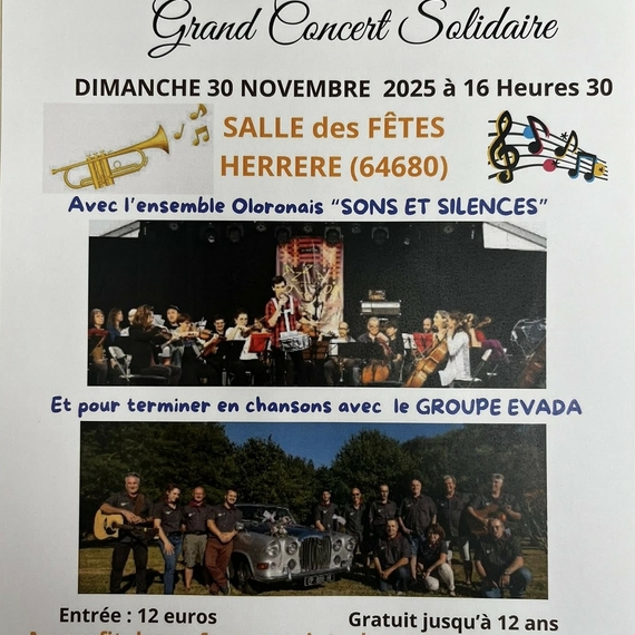 Concert caritatif du Lions Club d'Oloron - HERRERE