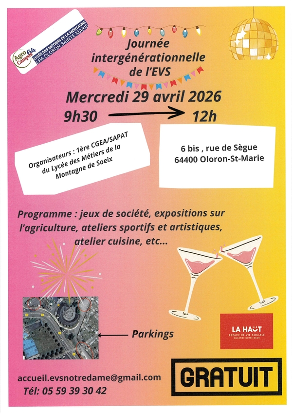 Journée intergénérationnelle de l'EVS - OLORON-SAINTE-MARIE