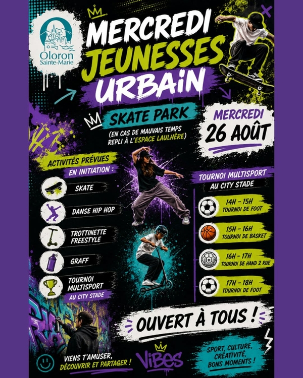 Mercredi jeunesse urbain - OLORON-SAINTE-MARIE