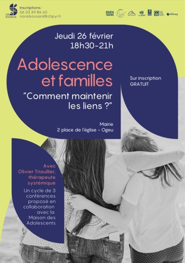 Adolescence et familles : comment maintenir les liens ? - OGEU-LES-BAINS