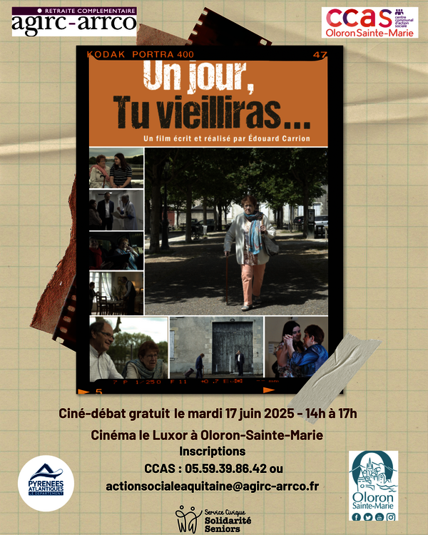 Ciné-débat - Un jour tu vieilliras - OLORON-SAINTE-MARIE