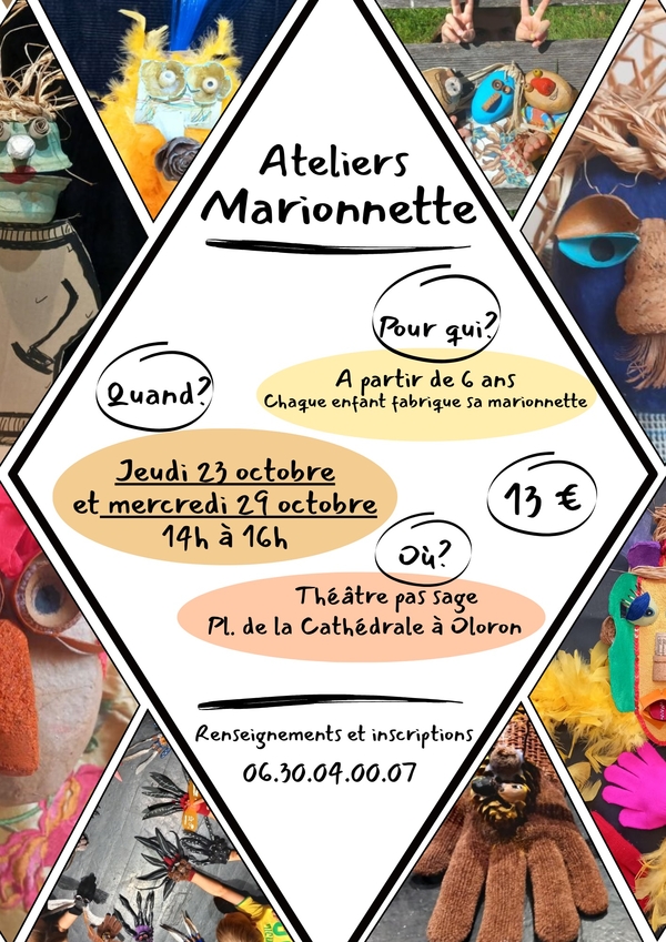 Atelier fabrication de marionnettes - OLORON-SAINTE-MARIE