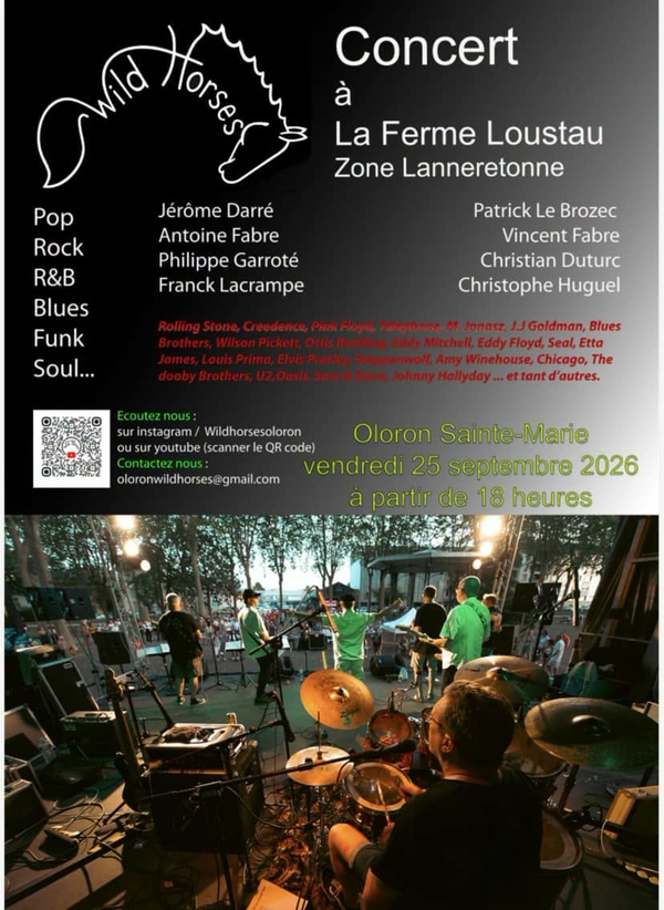 Concert des Wild Horses - OLORON-SAINTE-MARIE