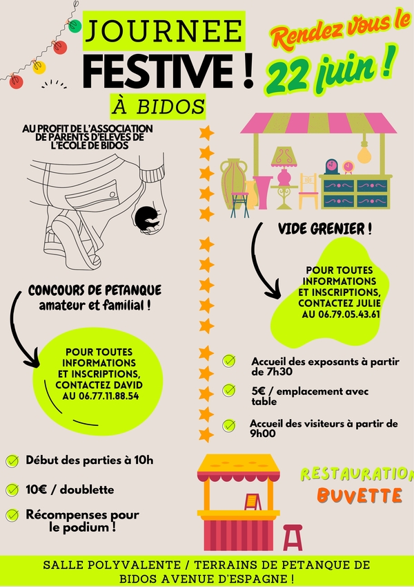 Journée festive - BIDOS