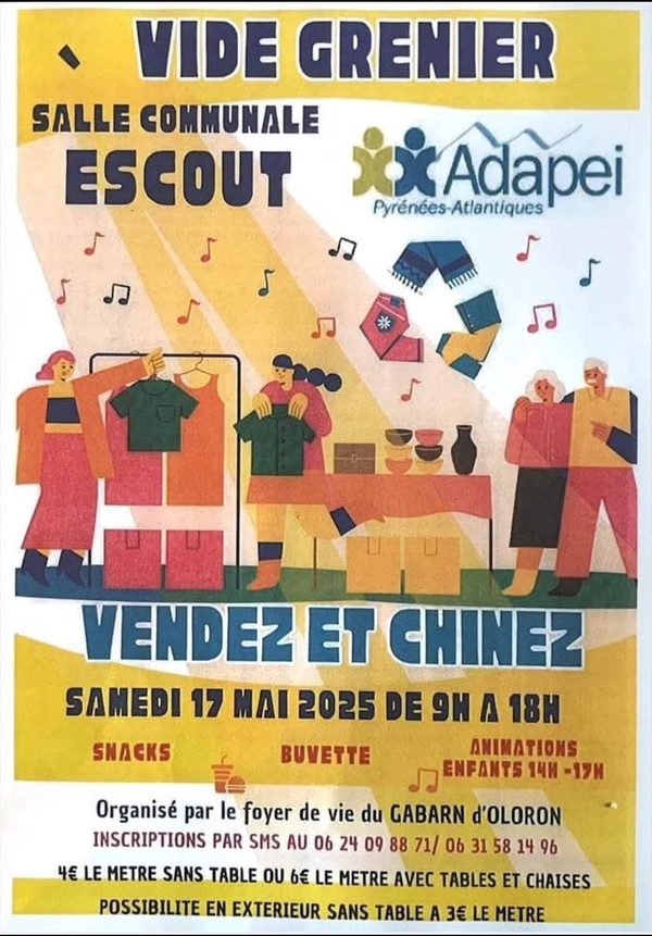 Vide grenier - ESCOUT