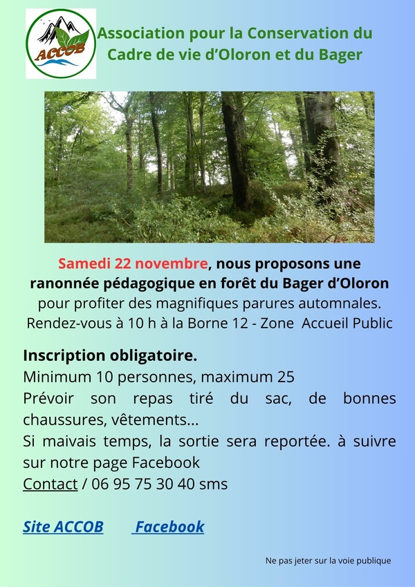 Randonnée pédagogique au Bager - OLORON-SAINTE-MARIE