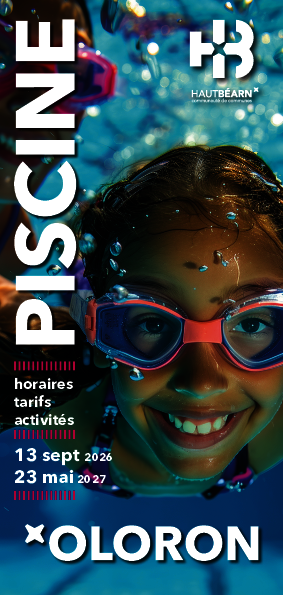 Horaires Piscine 13/09/26 > 23/05/27