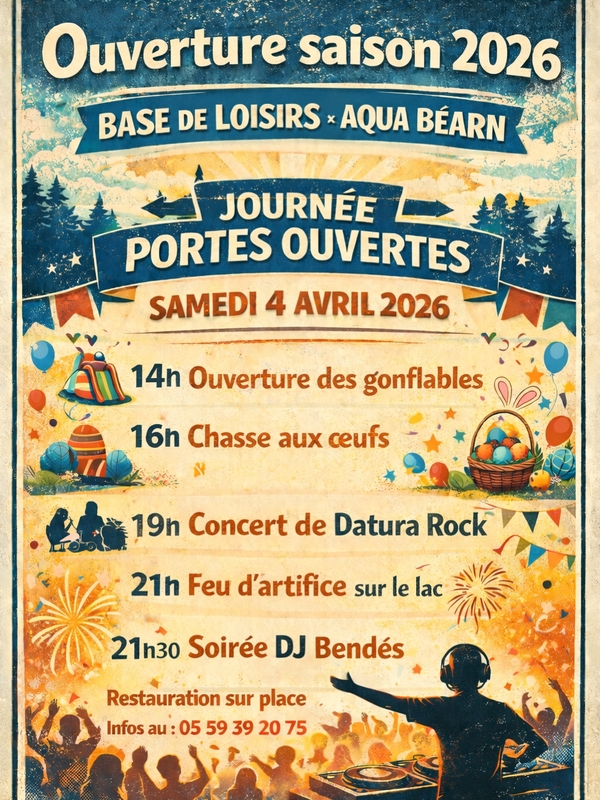 Journée portes ouvertes Aquabéarn et base de loisirs - GOES