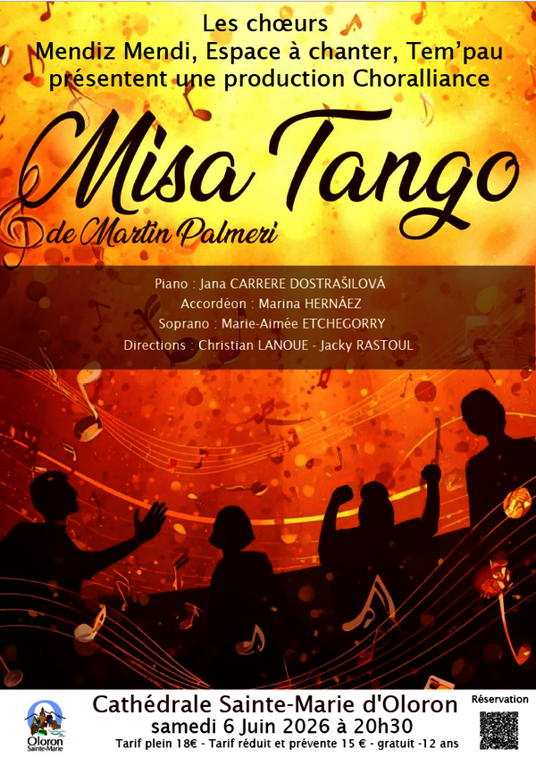 Concert Misa Tango - OLORON-SAINTE-MARIE