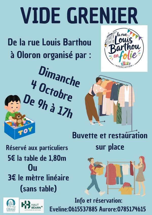 Vide grenier - OLORON-SAINTE-MARIE