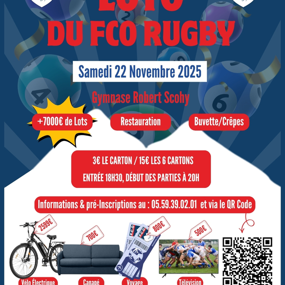 Loto du FCO Rugby - OLORON-SAINTE-MARIE