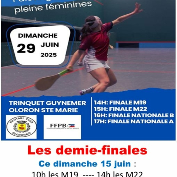 Finales nationales féminines de pelote - OLORON-SAINTE-MARIE