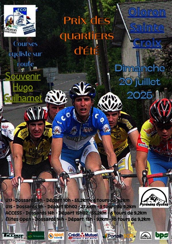Courses cyclistes - Prix des quartiers d'été - OLORON-SAINTE-MARIE