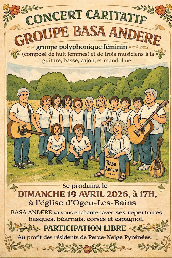 Concert caritatif du groupe Basa Andere - OGEU-LES-BAINS