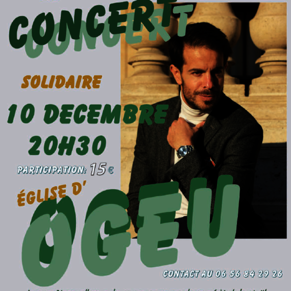 Concert solidaire : Aurèle Marthan au piano - OGEU-LES-BAINS