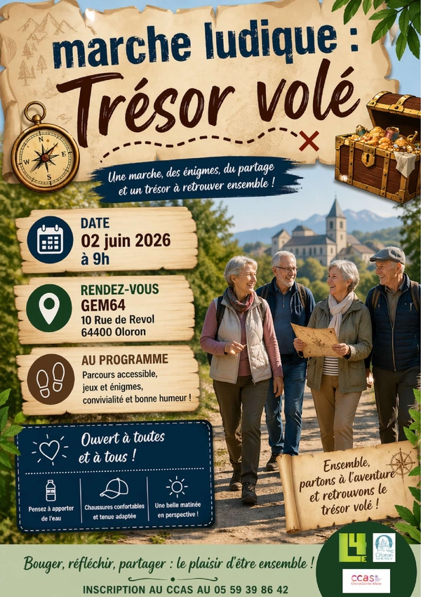 Marche ludique "Trésor Volé" - OLORON-SAINTE-MARIE