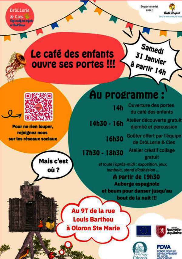 Inauguration du café des enfants - OLORON-SAINTE-MARIE