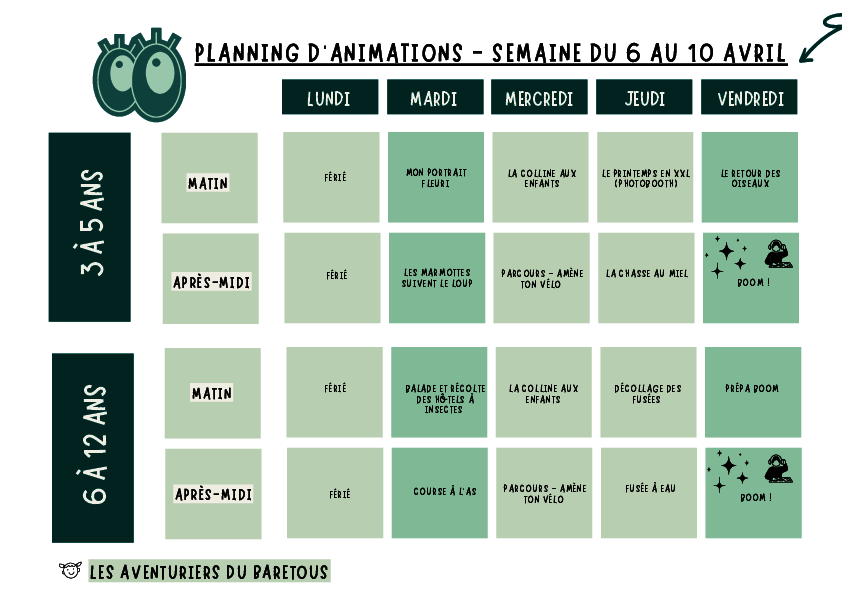 Programme Les aventuriers du Barétous