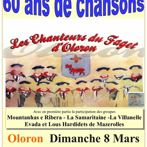 Concert anniversaire : 60 ans de chanson avec les chanteurs du Faget - OLORON-SAINTE-MARIE