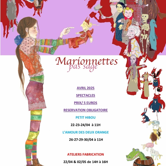 Spectacle de marionnettes : L'amour des deux orange - OLORON-SAINTE-MARIE