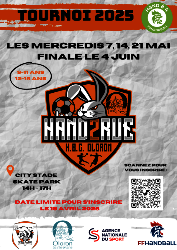 Tournoi Hand 2 Rue - OLORON-SAINTE-MARIE