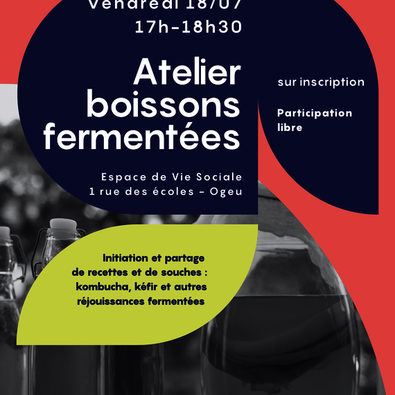 Atelier Boissons fermentées - OGEU-LES-BAINS