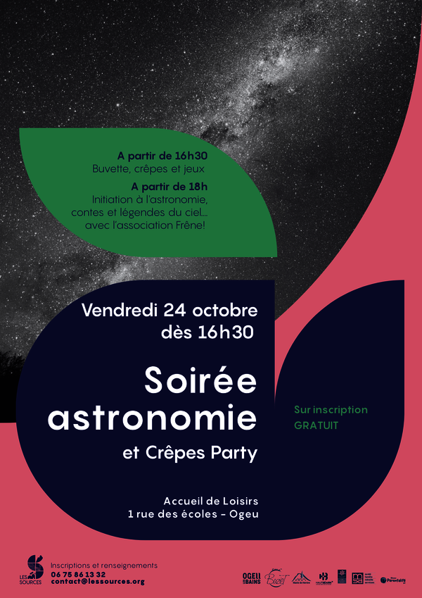 Soirée astronomie et crêpes party - OGEU-LES-BAINS