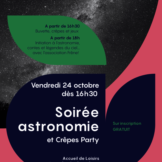 Soirée astronomie et crêpes party - OGEU-LES-BAINS