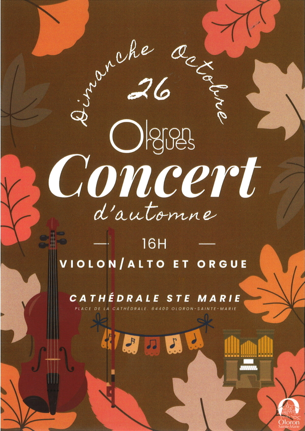 Concert d'automne par Oloron Orgues - OLORON-SAINTE-MARIE